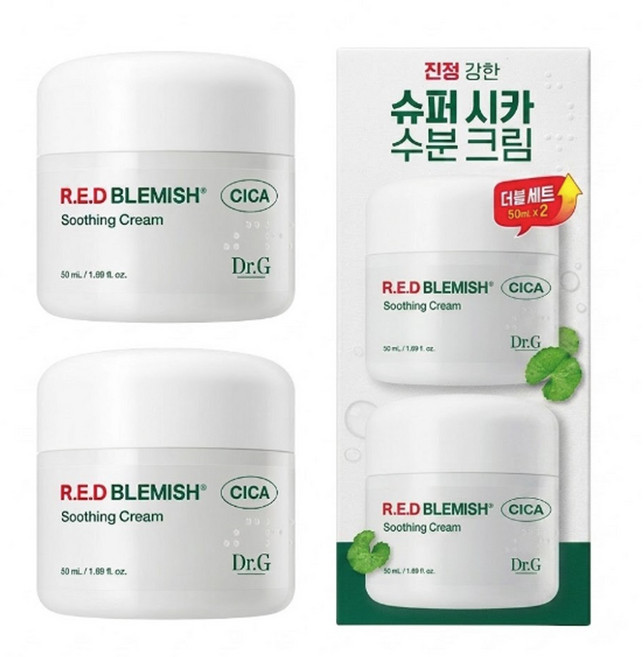 Dr.G Red Blemish Cica Soothing Cream 50ml (Set of 2)