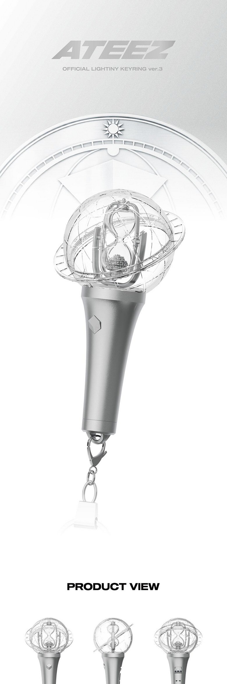 ATEEZ Official Lightstick Keyring — OFFICIAL LIGHTINY KEYRING Ver.3