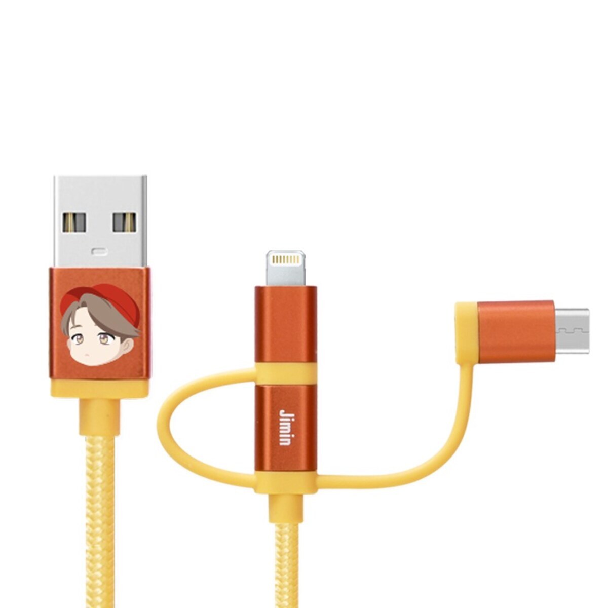 BTS Character 3-in-1 Charging Cable — Jung Kook