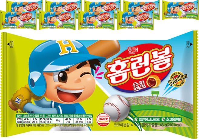 Haitai Homerun Ball Chocolate 46g x 10