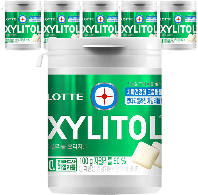Lotte Xylitol Original Gum 100g x 6
